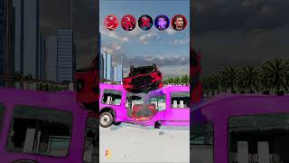 Ronaldo vs Messi vs Lewandowski Lucky Bus😎 beamngdrive simulator shorts ronaldo footballplayer [upl. by Eicak509]