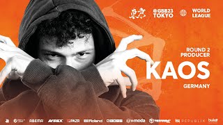 Kaos 🇩🇪  GRAND BEATBOX BATTLE 2023 WORLD LEAGUE  Producer Showcase Round 2 [upl. by Wini]