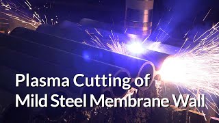 Q 3000 plus  Plasma Cutting of 5 mm membrane wall mild steel [upl. by Udell]