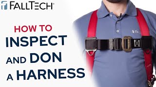 How To Inspect and Don a Full Body Harness  FallTech [upl. by Trevar]