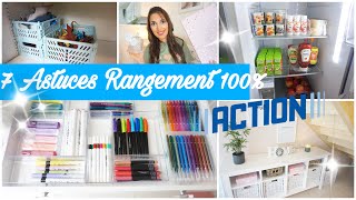 ✨7 ASTUCES RANGEMENT 100ACTION  ORGANISATION ET RANGEMENT PETIT BUDGET ✨ [upl. by Forward]