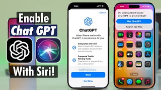 How To Enable Siri with ChatGPT on iPhone 16s OpenAI [upl. by Beller989]