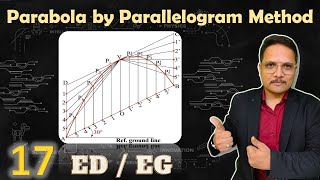 Parabola by Parallelogram method  Engineering Curves  Engineering Drawing  Engineering Funda [upl. by Prochoras]