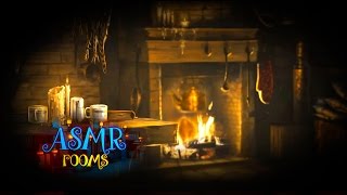 Hagrids Hut  Harry Potter Inspired ASMR  Ambience and Animations  rain fireplace page turning [upl. by Asirem]