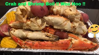 Crab amp Shrimp Boil Mesos Last Minute Fun Family Food Request [upl. by Rim]