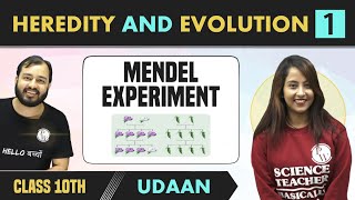 Heredity and Evolution 01  Mendel Experiment  Class 10  NCERT  Udaan [upl. by Lorou]