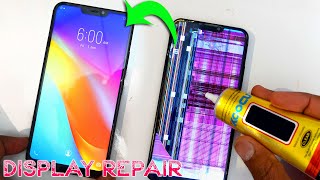 How to repair any android smart phone broken display glass LCD screen easily [upl. by Dnomayd]