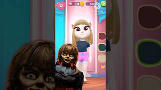 The Gost Annabelle Makeover My Talking Angela 2 ghost bhoot angela2 annabelle shorts [upl. by Itra]