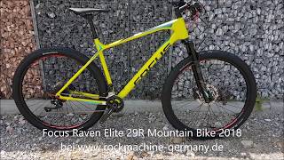 Focus Raven Elite 29R Carbon Shimano XT Mountain Bike 2018 [upl. by Pfosi]