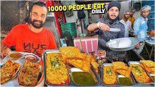 299 LEGENDARY Indian Street Food 😍 Ram Patty Kulcha Hira Paneer Wala Dal Makhani Buttery Nashta [upl. by Icnarf172]