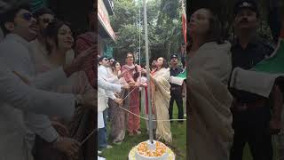 Taha Shah and Tanisha Mukherjee Join Nidarshana Gowani Independence Day Celebration at Kamala Mills [upl. by Ro]