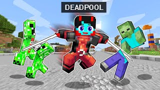 Playing as DEADPOOL in Minecraft [upl. by Glasgo]