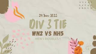 20230624 Div Tie MD1  Yao Lik CHUN amp Rhys HOPKIN WN2 vs NH5 [upl. by Bessy]