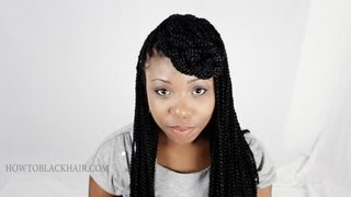 3 Hairstyles For Single Box Braids Tutorial Part 7 [upl. by Archle]