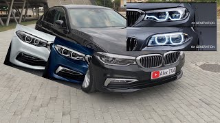 BMW 5 series G30  Adaptive LED Headlights [upl. by Takken]