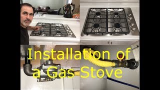 How to Install a Gas Stove and Remove an Electric Stove  James [upl. by Sukramed]