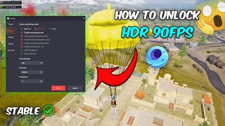 How to Unlock 90 FPS HDR in PUBG Mobile Ultimate Gameloop Settings Guide [upl. by Adniroc]