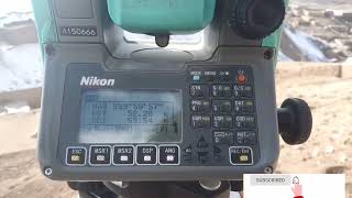 Resection method with Nikon Total Station for data collection آموزش دوربین توتال استیشن نیکان [upl. by Galina]