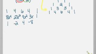 Binomial Expansion  Table Method [upl. by Ahsiele]