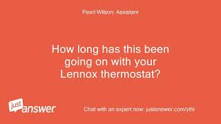 Lennox iComfort thermostat is frozen on a screen with a [upl. by Campagna648]