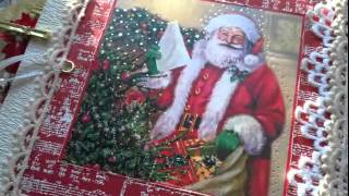 Christmas Cards RECYCLE to mini Photo Album [upl. by Armando129]