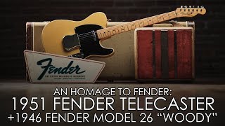 GEORGE FULLERTONS PERSONAL 1951 TELECASTER amp LEO FENDERS BENCH AMP [upl. by Airres]