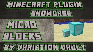 Minecraft Bukkit Plugin  Micro Blocks  mini minecraft blocks [upl. by Ahsyak845]