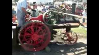 Half scale steam traction engine on prony brake Buckley 2012 [upl. by Tutankhamen]