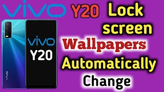 Vivo y20 mein lock Screen Wallpaper automatically change kaise kare  automatically wallpaper change [upl. by Eduino]