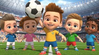 The Soccer Football Song  Nursery Rhymes amp Kids Song [upl. by Atteval228]