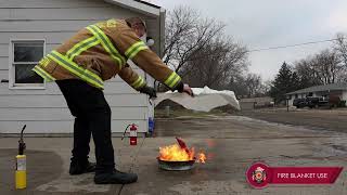 West Fargo Fire Department  Fire Blanket Bonfire Example [upl. by Sybille]