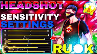 RUOK FF SENSITIVITAS HEADSHOT 2023 ⚙️  AIMBOT 🎯 FREE FIRE CONTROL SETTING SENSITIVITYCUSTOM HUD [upl. by Margot]