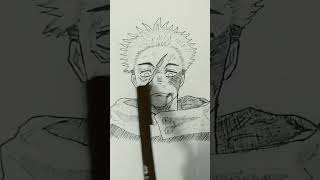 Yuji Itadori drawing Jujutsu kaisen anime jjk like and subscribe for moreshorts [upl. by Monroe]