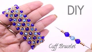 Luxury Bracelet Dazzling Beaded Bracelet Made With Bicone amp Seed Beads [upl. by Randall]