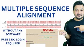 How to perform multiple sequence alignment without any software  Mult Alin [upl. by Levana102]