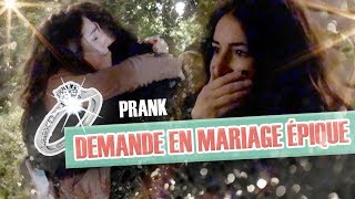 Pranque  La demande en mariage épique de mon pote   French proposal prank [upl. by Xuaeb]