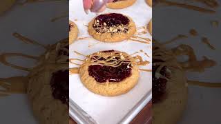 Peanut Butter amp Jelly Cookies A Sweet Twist on a Classic Combo recipe cookies shortsvideo [upl. by Farmelo]