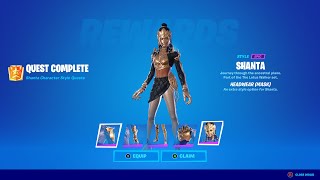 How to unlock ALL Shanta Styles Tips to find Gem Fragments amp Complete Quests Fortnite Chapter 3 [upl. by Broadbent235]