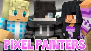 Zane Garroth and Aphmau in Pixel Painters  Roleplay Minigames [upl. by Eceinert]