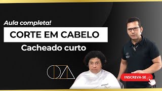 Como Fazer Corte feminino em cabelo cacheado curto parte 17 [upl. by Eeryt]