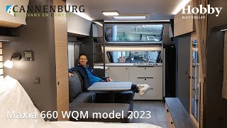 Caravan review Hobby Maxia 660 WQM model 2023 [upl. by Akenehs]