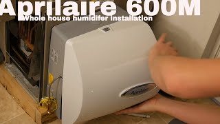 Aprilaire 600 humidifier installation Get rid of dry air in your whole home [upl. by Inavoig]