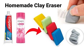 How to make Kneaded Eraser at homeDIY Eraser homemade Kneaded Eraser Moldable Eraser [upl. by Aubrey355]