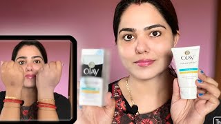 Olay natural white cream review Instant fairness Skin whitening Honest review  Indian oily skin [upl. by Nomaid]