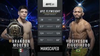 Brandon Moreno vs Deivson Figueiredo 3 UFC 270 Full fight [upl. by Neirrad262]