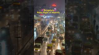 Majestic Rainy Night 🌧️ rain rainynight majestic kbs youtube minivlog explore bengaluru [upl. by Nerhe]