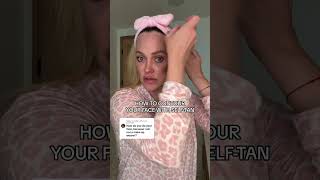 TUTORIAL How To Contour With SelfTan  ft Peta Murgatroyd [upl. by Airoled681]