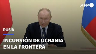 Rusia combate incursión ucraniana en región fronteriza  AFP [upl. by Leone]