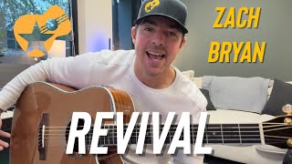 Zach Bryan quotRevivalquot  Easy Beginner Guitar Song 3 Chords [upl. by Sallee]