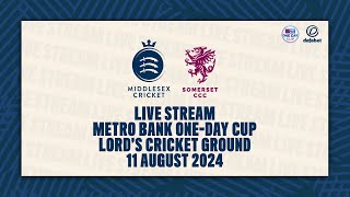 MIDDLESEX V SOMERSET LIVE STREAM  METRO BANK ONE DAY CUP [upl. by Mareah365]